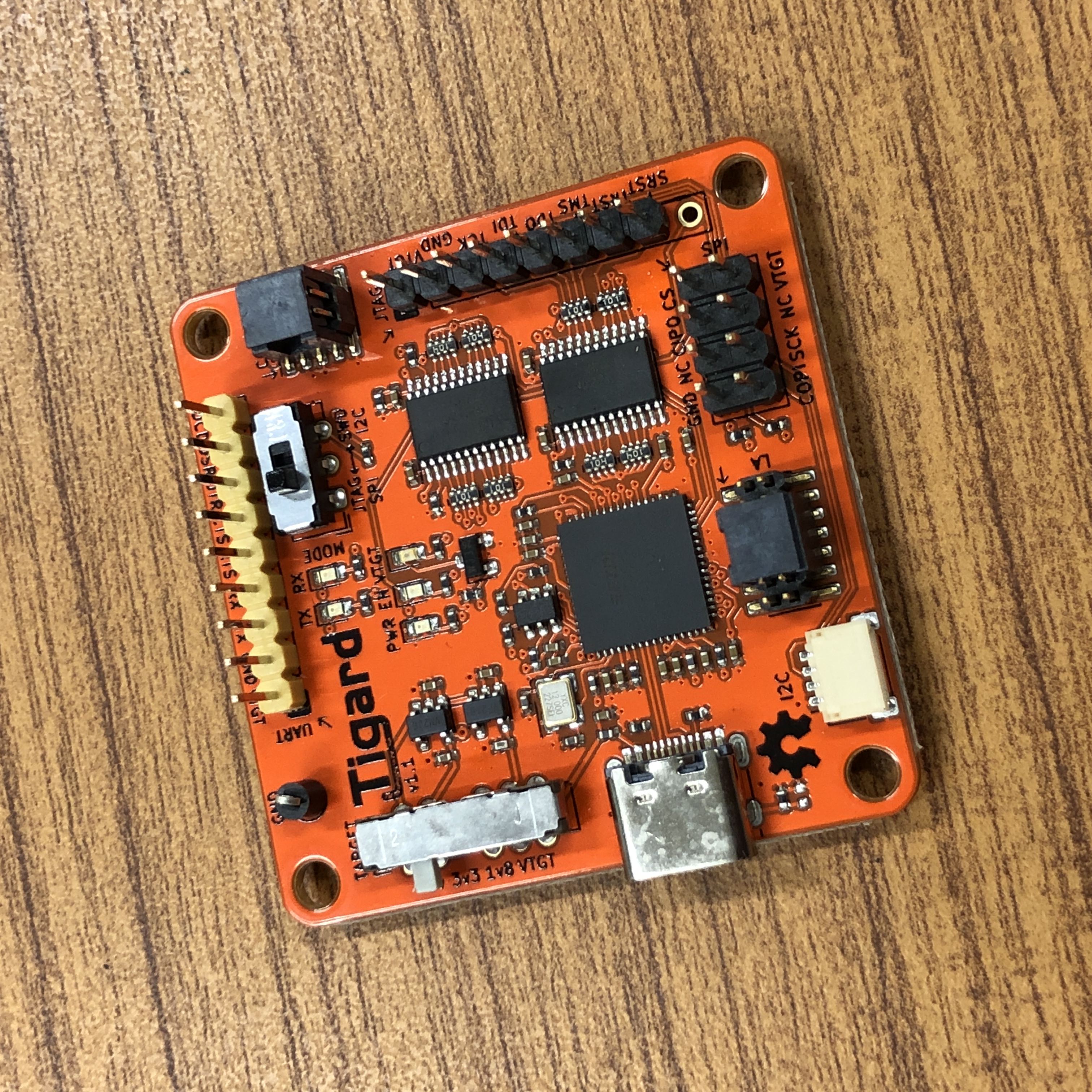 Image of the Tigard v1 board